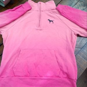 VS pink half zip up